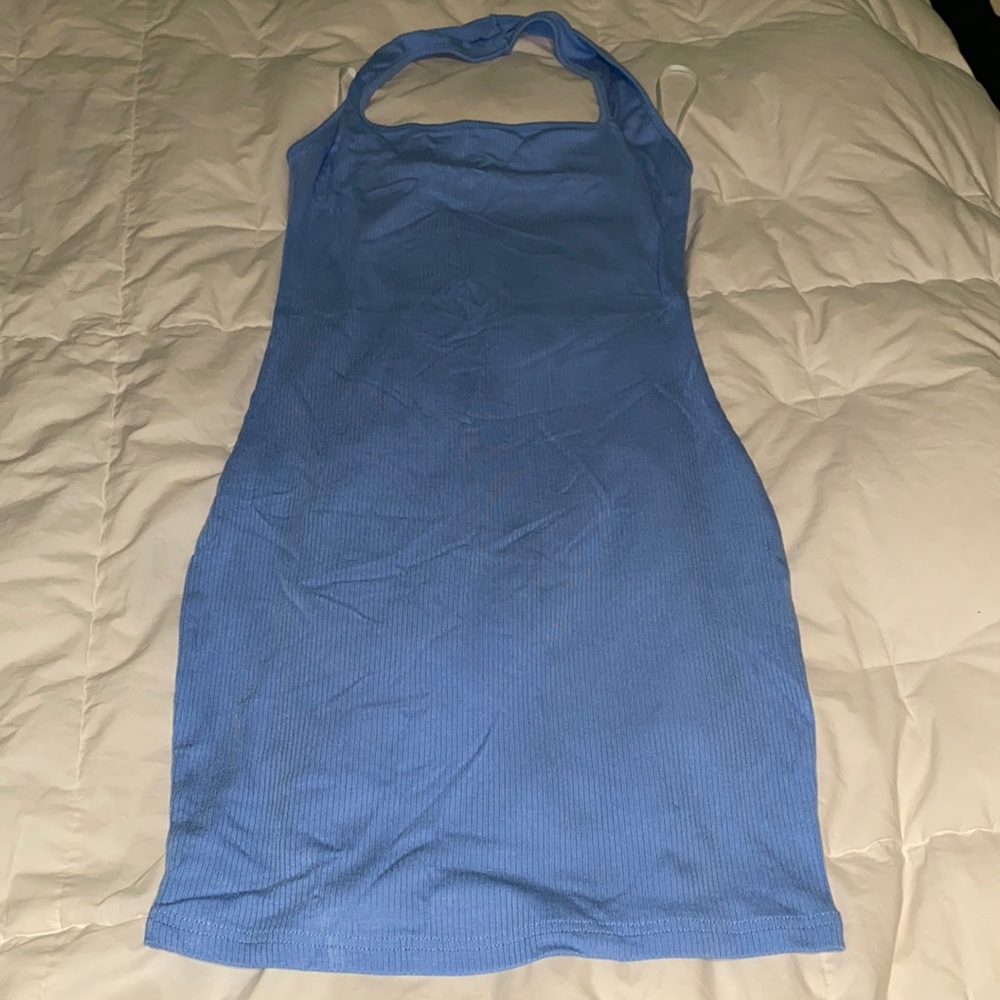NWOT SHEIN Blue Halter dress